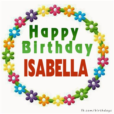 Happy Birthday ISABELLA gif | Birthday Greeting | birthday.kim