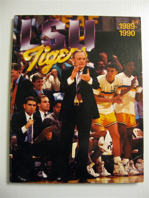 1989-90 LSU BASKETBALL MEDIA GUIDE CHRIS JACKSON SHAQ ONEAL STANLEY ...