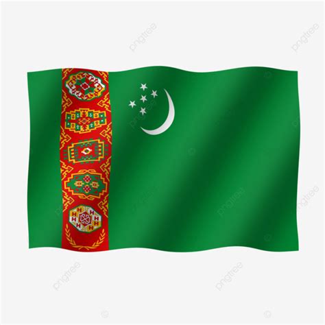 Turkmenistan Flag, Turkmenistan Day, Turkmenistan Independence Day, Turkmenistan Pin PNG ...