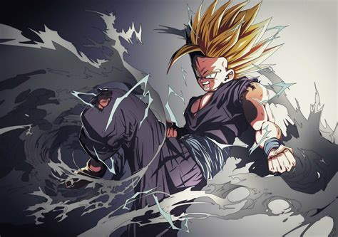 Download Super Saiyan 2 Gohan (Dragon Ball) Anime Dragon Ball Z HD Wallpaper