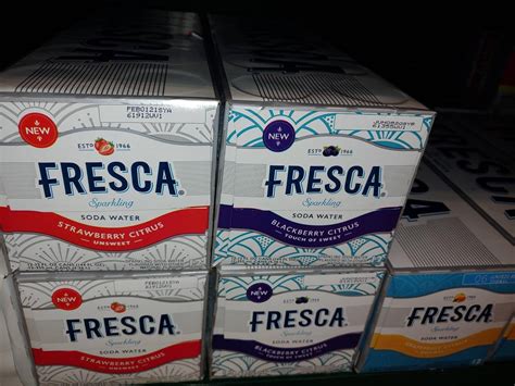 2 new Fresca flavors: Blackberry citrus & Strawberry citrus (12 x 12oz ...