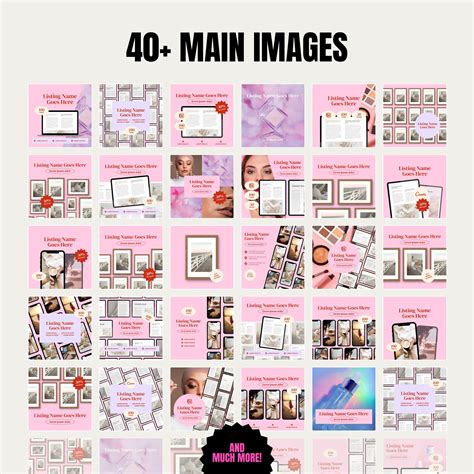 Etsy Listing Template, Etsy Shop Kit, Etsy Canva Template, Lovely Etsy ...