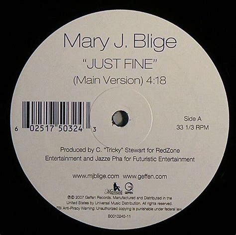 Mary J. Blige - Just Fine (2007, Vinyl) | Discogs