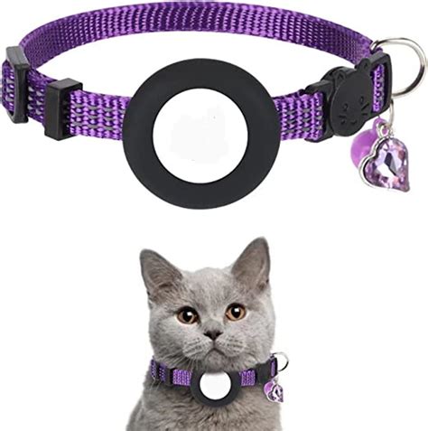 AirTag Integrated Apple Air Tag Cat Collar, Reflective GPS Cat Collar ...