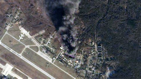 Russian Airfield In Kursk Set Ablaze By Apparent Ukrainian Drone Strike