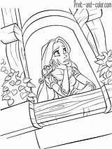Rapunzel coloring pages  Print And Colorcom sketch template