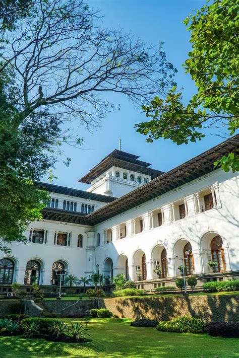 View of Gedung Sate, an Old Historical Building, a Governor Office, Icon and Landmark of Bandung ...