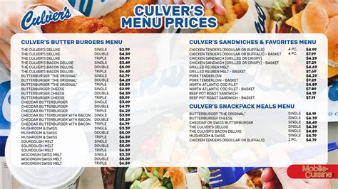 Updated Culver’s Menu Prices Including Meal Deals (2024)