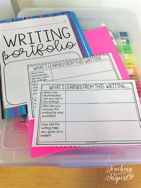 Writing Portfolios in Upper Elementary (Free Forms)