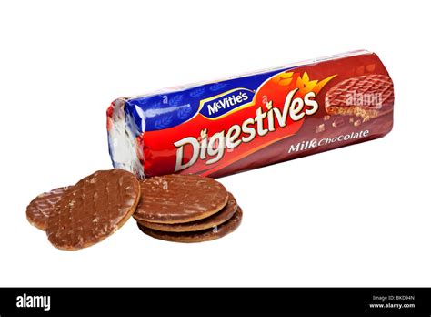 Biscuits chocolate digestive digestives Cut Out Stock Images & Pictures - Alamy