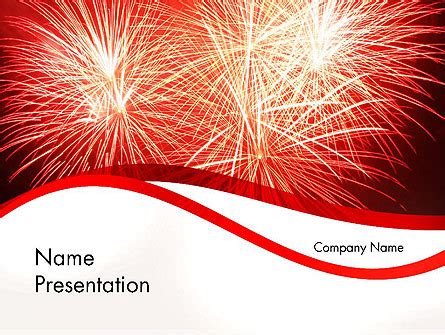 Bright Fireworks Presentation Template for PowerPoint and Keynote | PPT Star