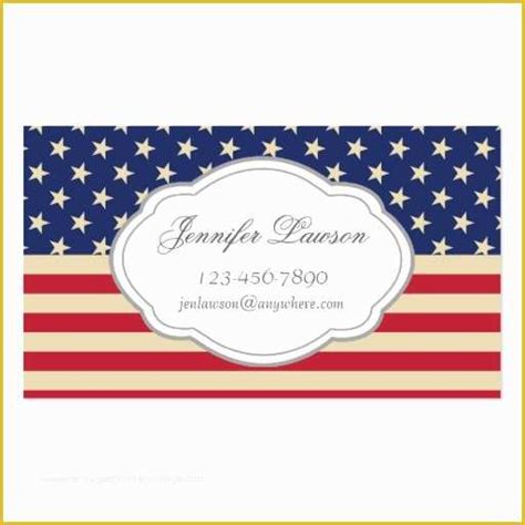 American Flag Business Card Templates Free