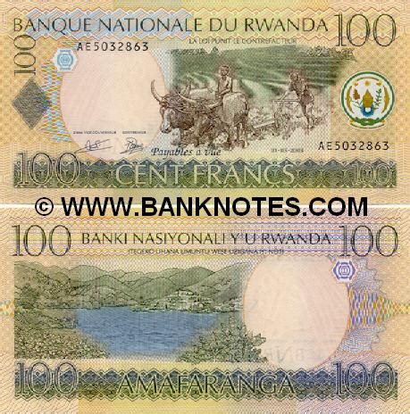 Rwanda 100 Francs 2003 - Rwandan Currency Bank Notes, Paper Money ...