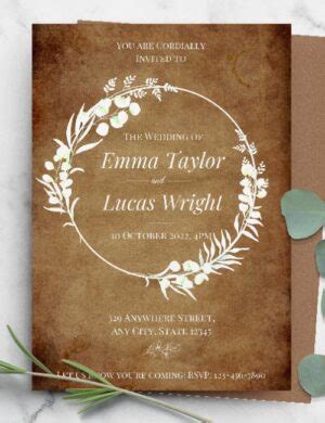 75 Best Wedding Invitation Templates | Customize & Print For Free