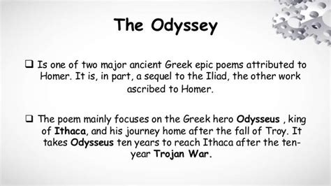 The odyssey (summary)