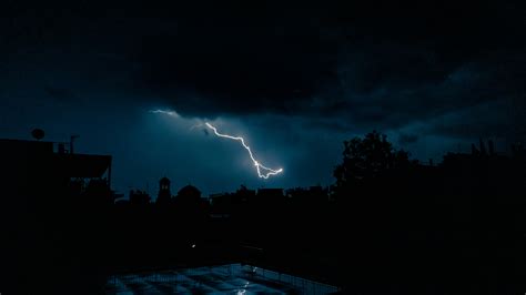 Lightning Over The Dark Sky · Free Stock Photo