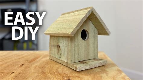 EASIEST DIY Simple Birdhouse with Minimal Tools Step by Step | Ale's ...