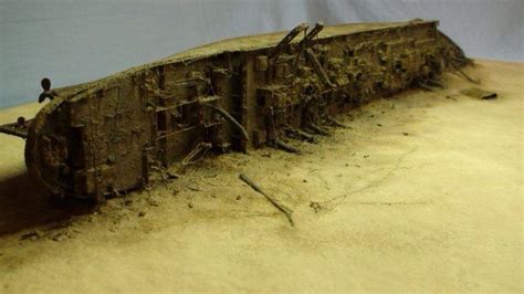 Britannic wreck model