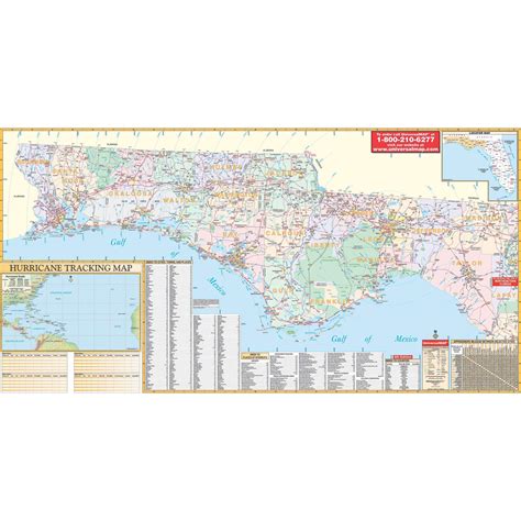 Northwest Florida Regional Wall Map by Kappa - The Map Shop