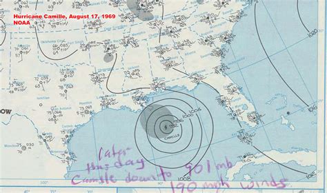 Hurricane Camille in 1969