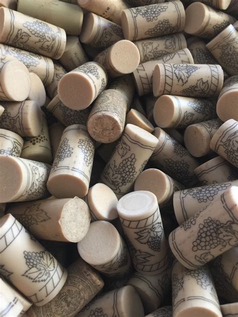 100 Used Synthetic Wine Corks