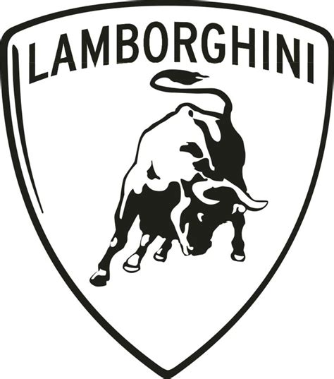 Lamborghini Logo Black And White - Top Images | Детские раскраски, Графический дизайн логотипов ...