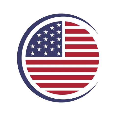 American flag logo concept design 24127008 Vector Art at Vecteezy