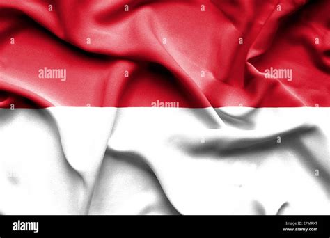 Indonesia waving flag Stock Photo - Alamy