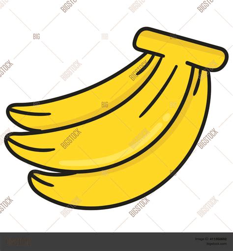 Yellow Banana Fruit Vector & Photo (Free Trial) | Bigstock