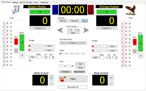 Eguasoft Hockey Scoreboard