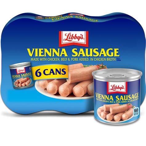 Libby's Vienna Sausages, 4.6 oz. 6 Count Can - Walmart.com