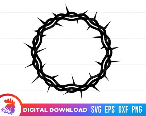 Crown of Thorns SVG Crown of Thorns Cut File Jesus Crown of - Etsy