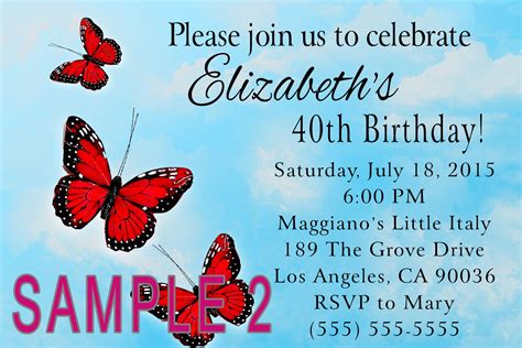 Butterfly Birthday Invitation- Click on the image twice to place orders or follow me on ...