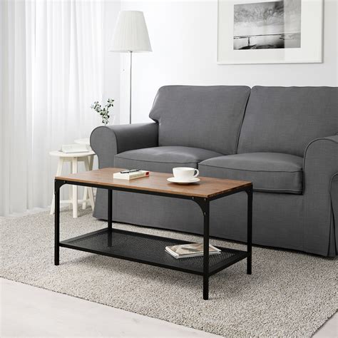 FJÄLLBO Coffee table, black, 35 3/8x18 1/8" - IKEA