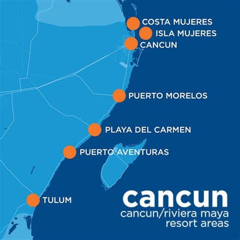 Map Of Cancun And Riviera Maya - Wynne Karlotte