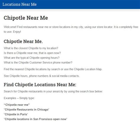 Find Chipotle Locations Near Me. Chipotle Near Me. Location Finder, Location Map, Biz News ...