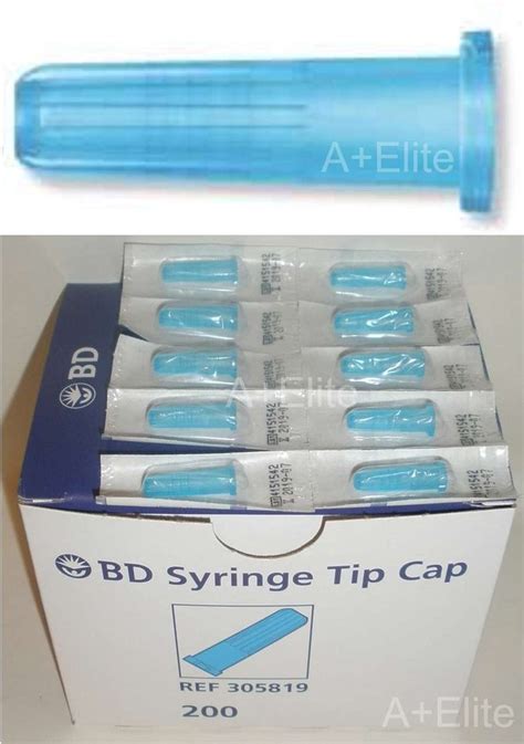 BD Luer-Lok Female Luer Lock Syringe Tip Caps Sterile Blue Polypropylene 200/BX USA - A+Elite ...