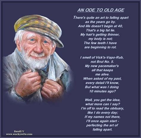 An Ode To Old Age | Great jokes, Old folks, Old age