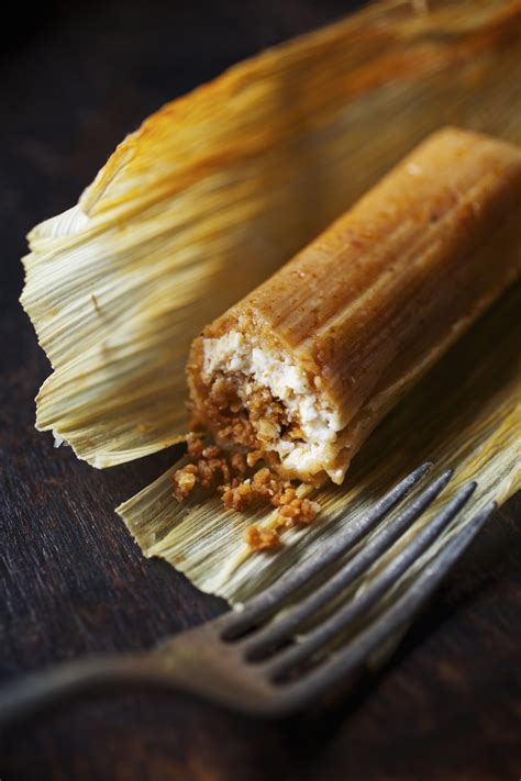 Bean and Cheese Tamales. An authentic bean recipe combined with the popular Cream Cheese ...