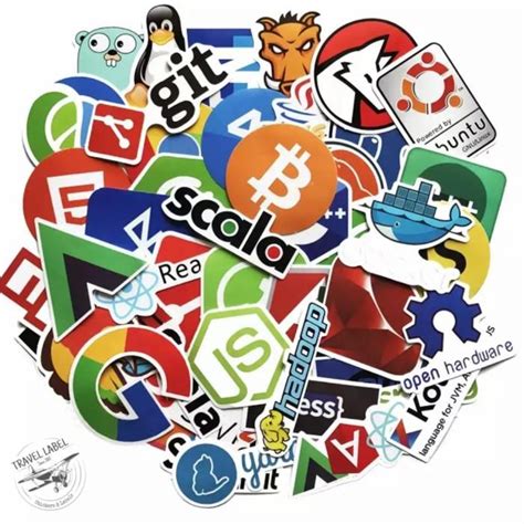 Jual Sticker Laptop 50 Pcs : Programming & Coding Stickers Macbook ...