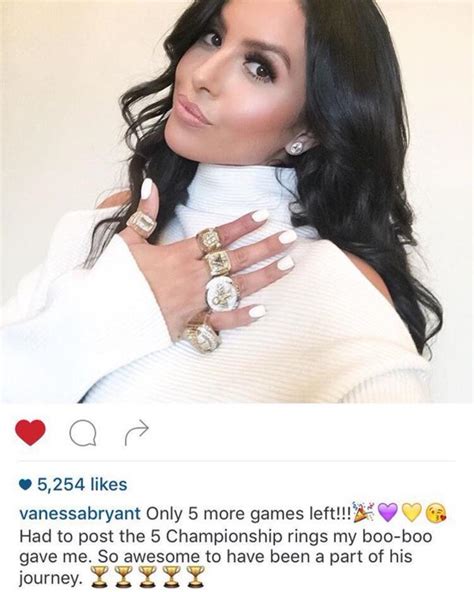 Vanessa Bryant Wears All Five of Kobe’s NBA Championship Rings on ...