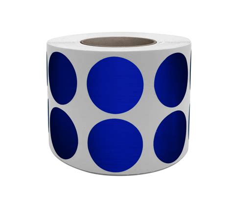 Royal Green Dot Stickers Roll 3/4 inch Round Price Labels in Metallic Blue, 1050 Pack - Walmart.com