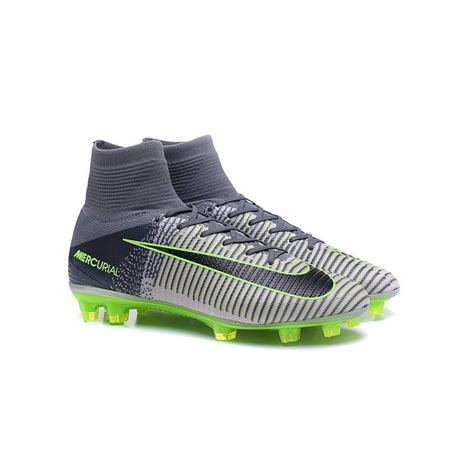 Cristiano Ronaldo Nike Mercurial Superfly 5 FG Soccer Cleats Grey Black