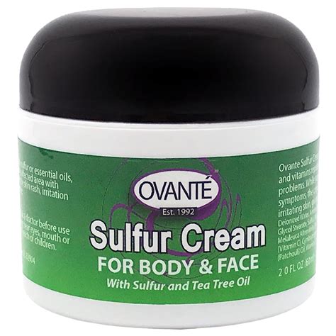 Multipurpose Sulfur Cream For Itchy Skin For Body & Face, Jock Itch ...