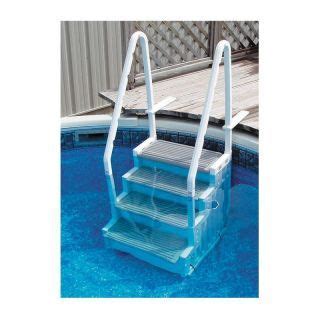 Grand Entrance Above Ground Pool Step Includes Outside Ladder on ...