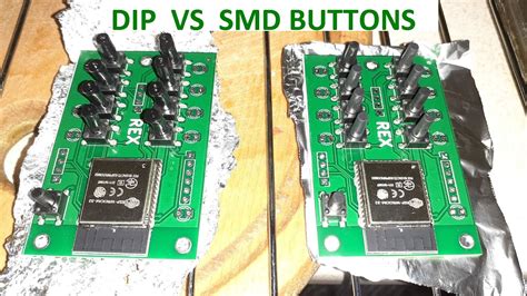 DIP vs SMD buttons | Arduino, Logic board, Electronic products