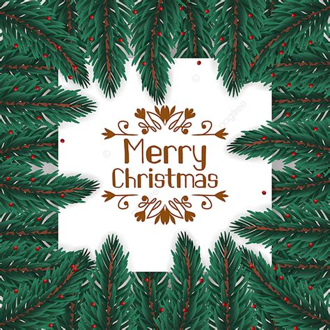 Christmas Garland Border Vector Hd PNG Images, Frame Border Fir Leaves ...