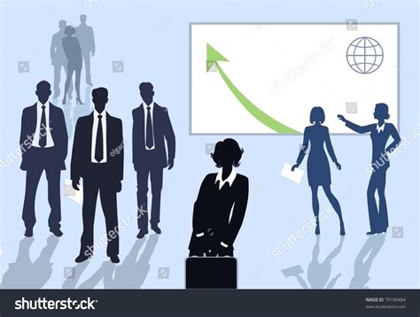 Silhouettes Business People Stock Vector (Royalty Free) 79100404 | Shutterstock