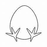 Premium Vector  Coloring egg With Paws sketch template