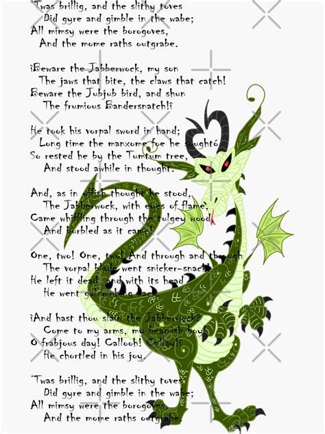 Printable Jabberwocky Poem - Printable Word Searches